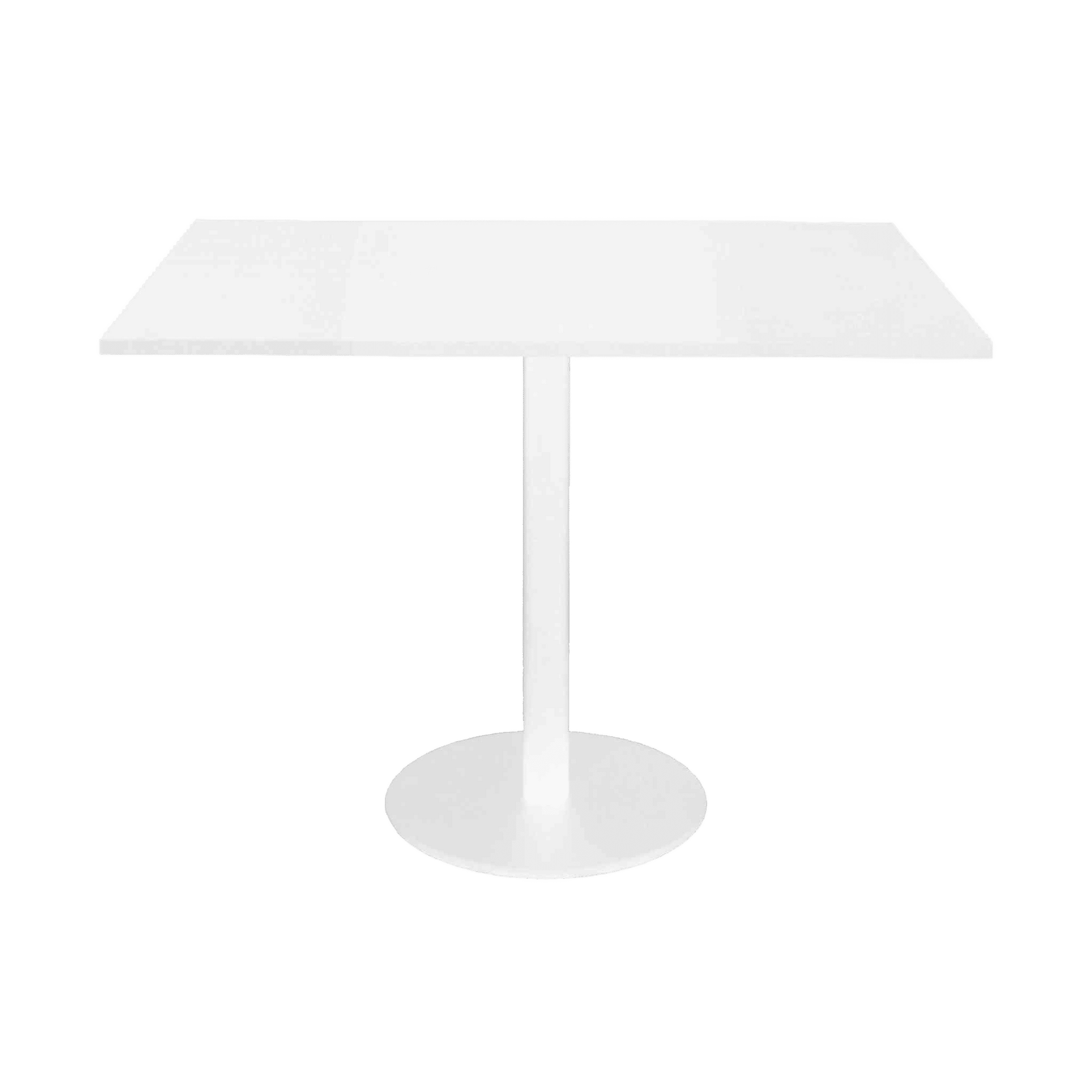 Infinity Square Meeting Table White White Powdercoat - Office Furniture Company