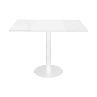 Infinity Square Meeting Table White White Powdercoat - Office Furniture Company