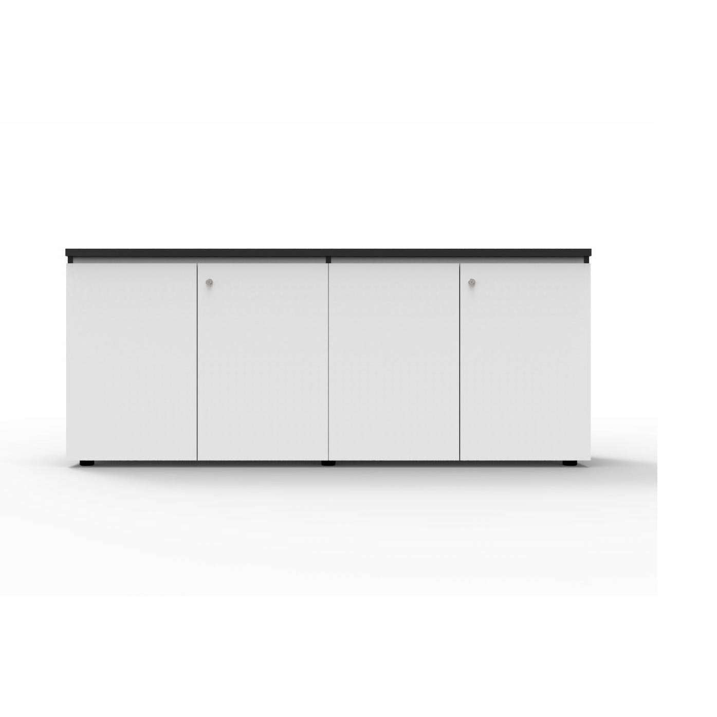 Infinity Swing Door Cupboard 1800w x 730h x 450d (4 Door) / White