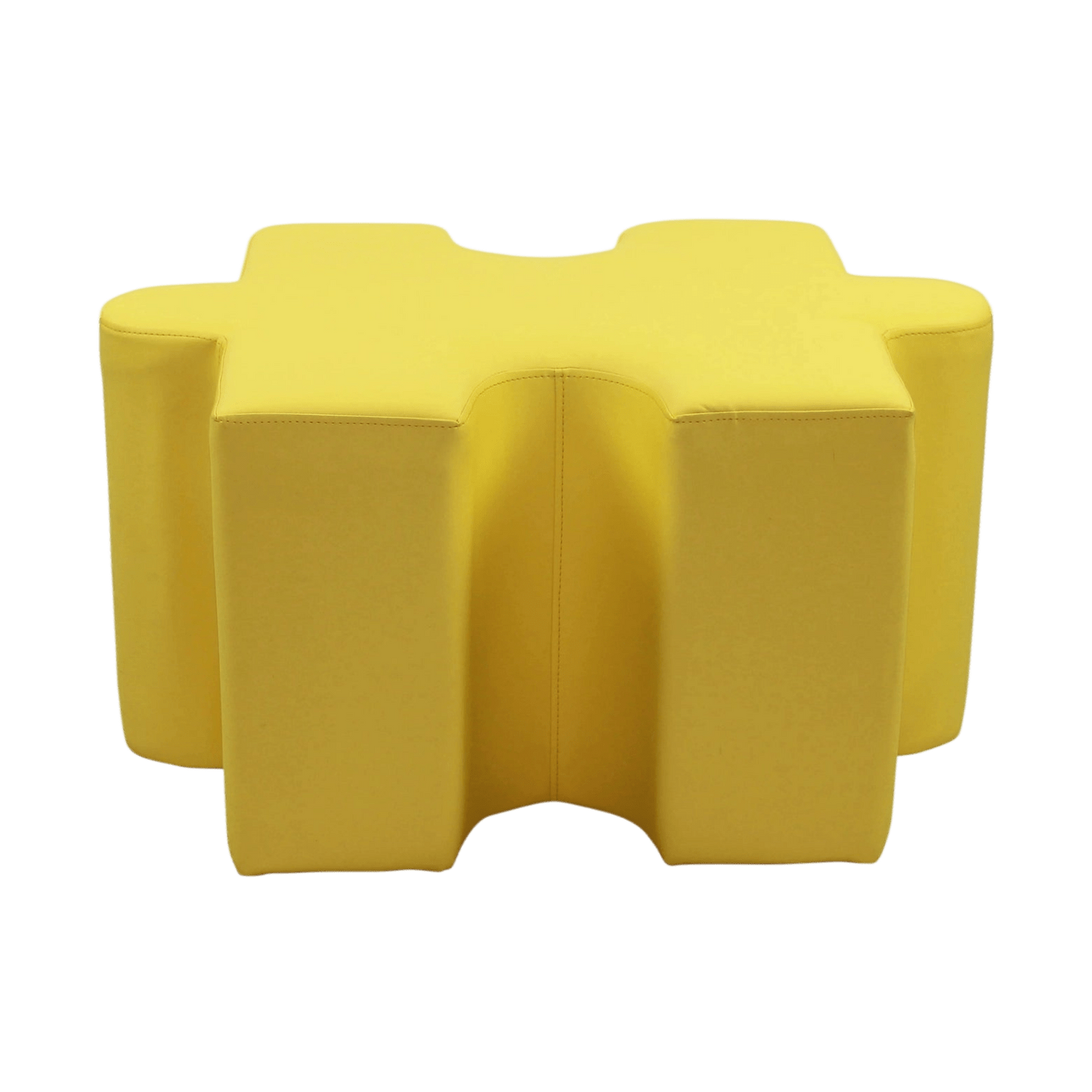 Jigsaw Puzzle Shaped Ottoman Blue