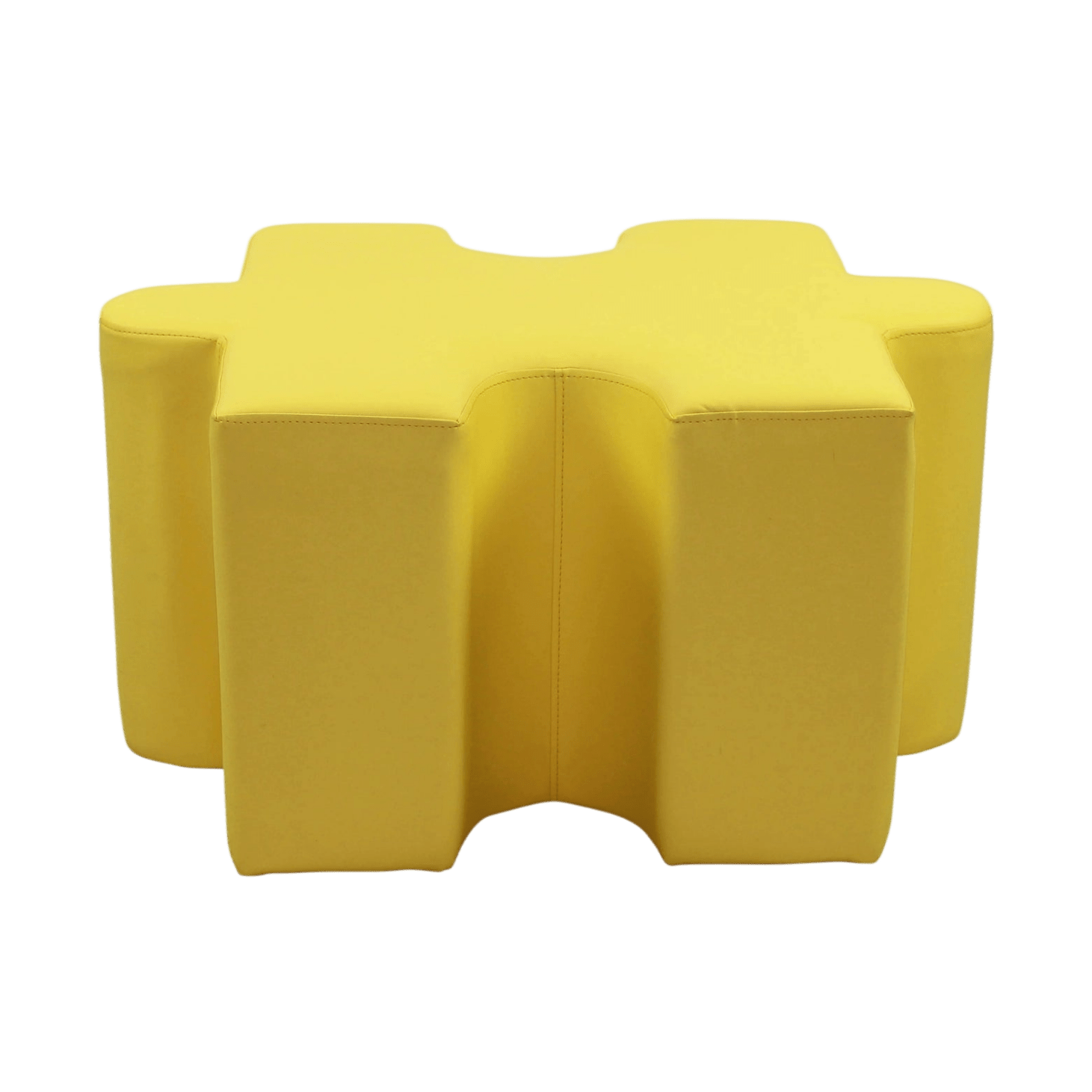 Jigsaw Puzzle Shaped Ottoman Blue