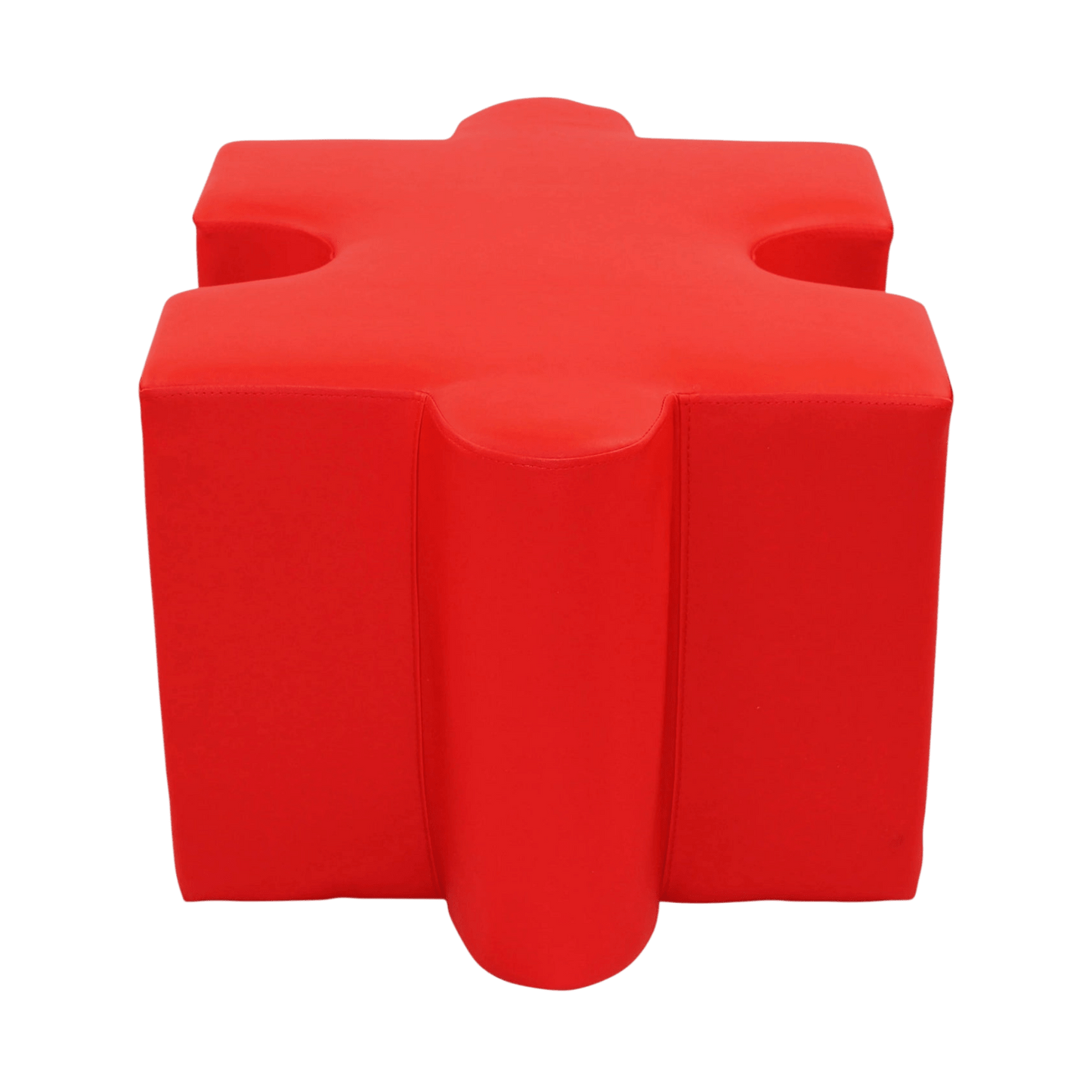 Jigsaw Puzzle Shaped Ottoman Blue