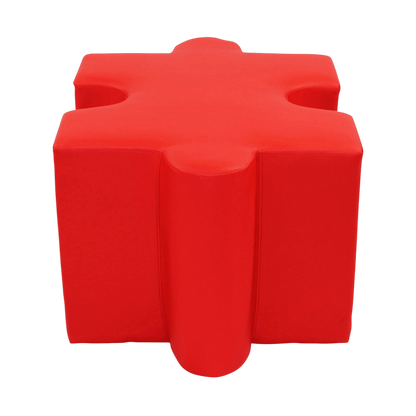Jigsaw Puzzle Shaped Ottoman Blue