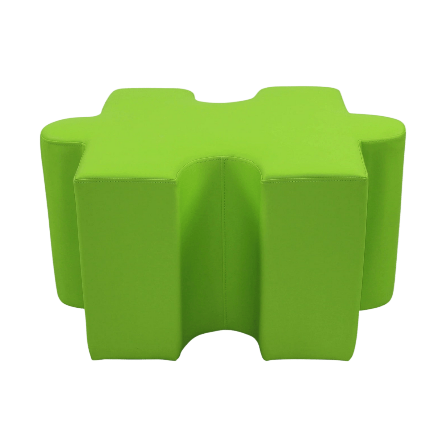 Jigsaw Puzzle Shaped Ottoman Blue