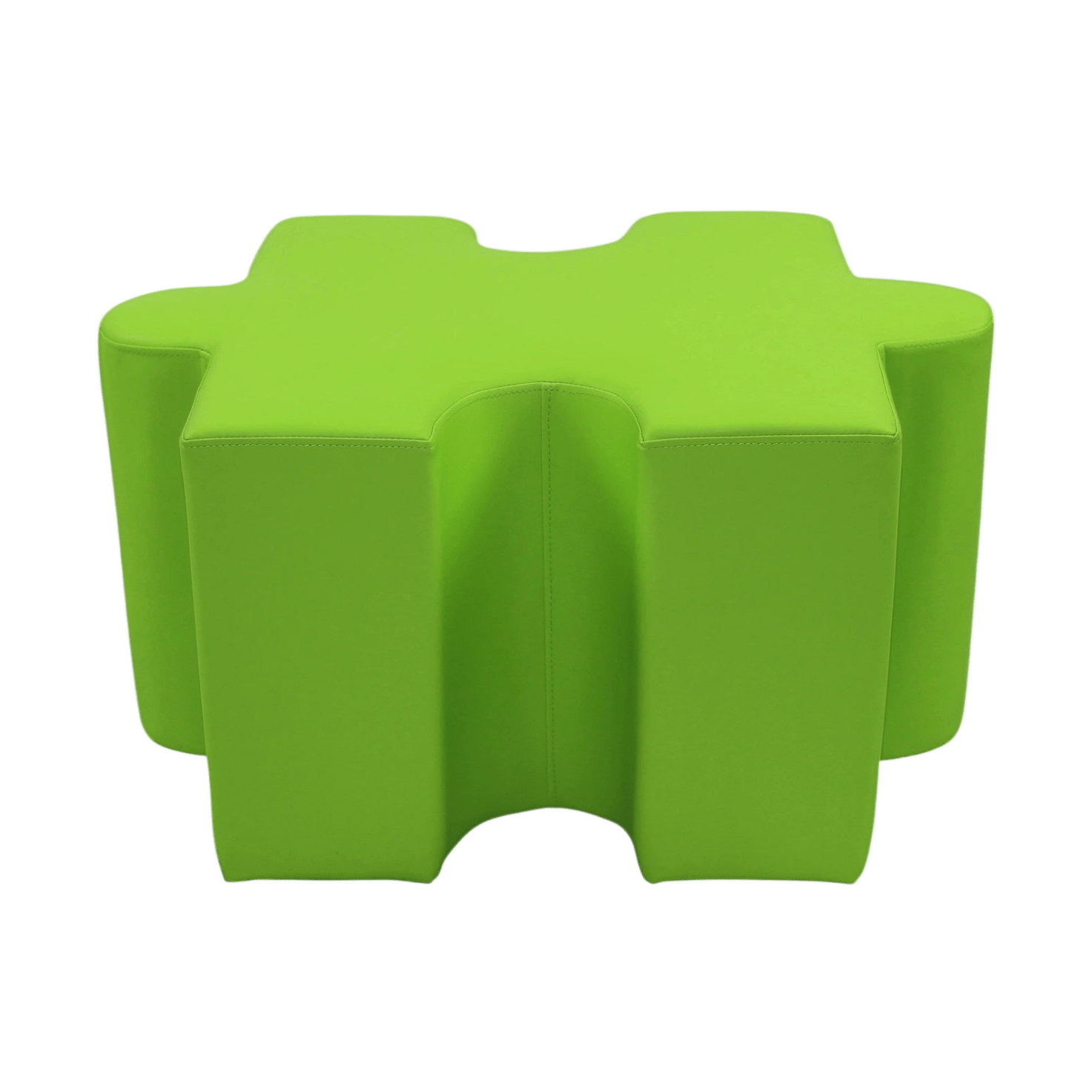 Jigsaw Puzzle Shaped Ottoman Blue