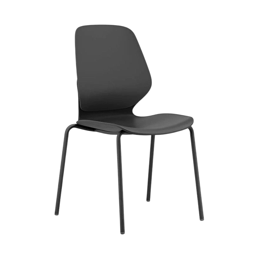 Kaleido Black 4 - Leg Steel Chair No
