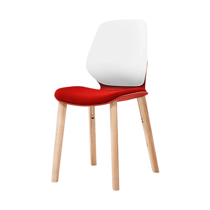 Kaleido White 4 - Leg Wood Chair Black