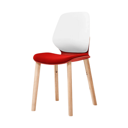 Kaleido White 4 - Leg Wood Chair Black