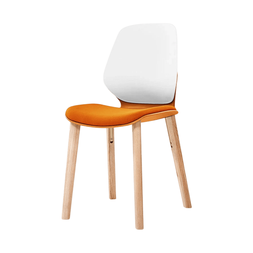 Kaleido White 4 - Leg Wood Chair Black