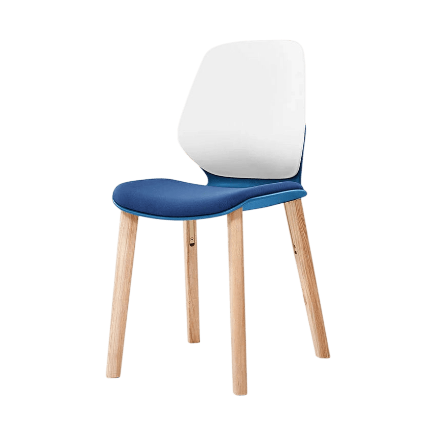 Kaleido White 4 - Leg Wood Chair Black