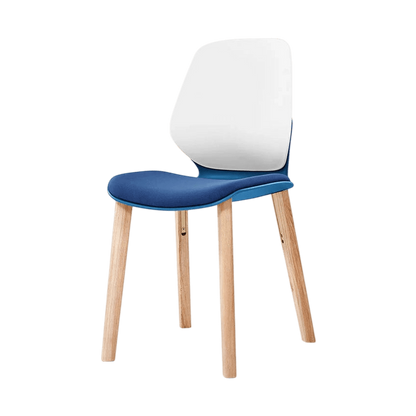 Kaleido White 4 - Leg Wood Chair Black