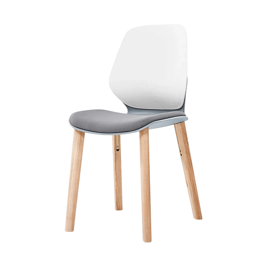 Kaleido White 4 - Leg Wood Chair Black
