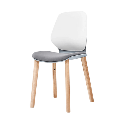 Kaleido White 4 - Leg Wood Chair Black