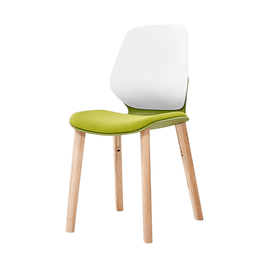 Kaleido White 4 - Leg Wood Chair Black