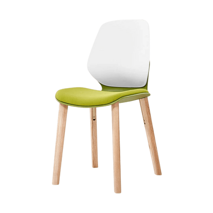 Kaleido White 4 - Leg Wood Chair Black