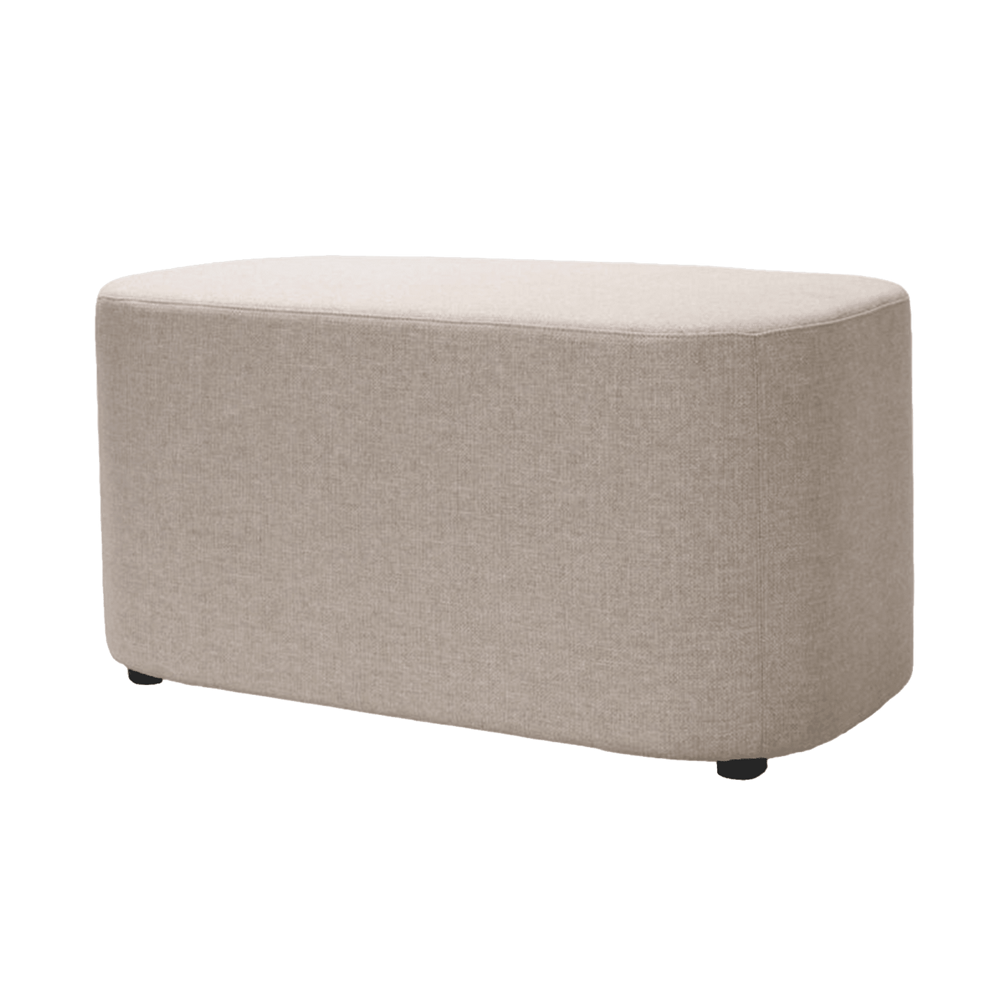 Kali Large Rectangle Ottoman Brown Stone (102)