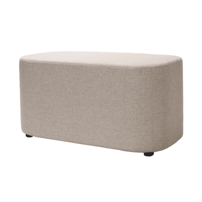 Kali Large Rectangle Ottoman Brown Stone (102)