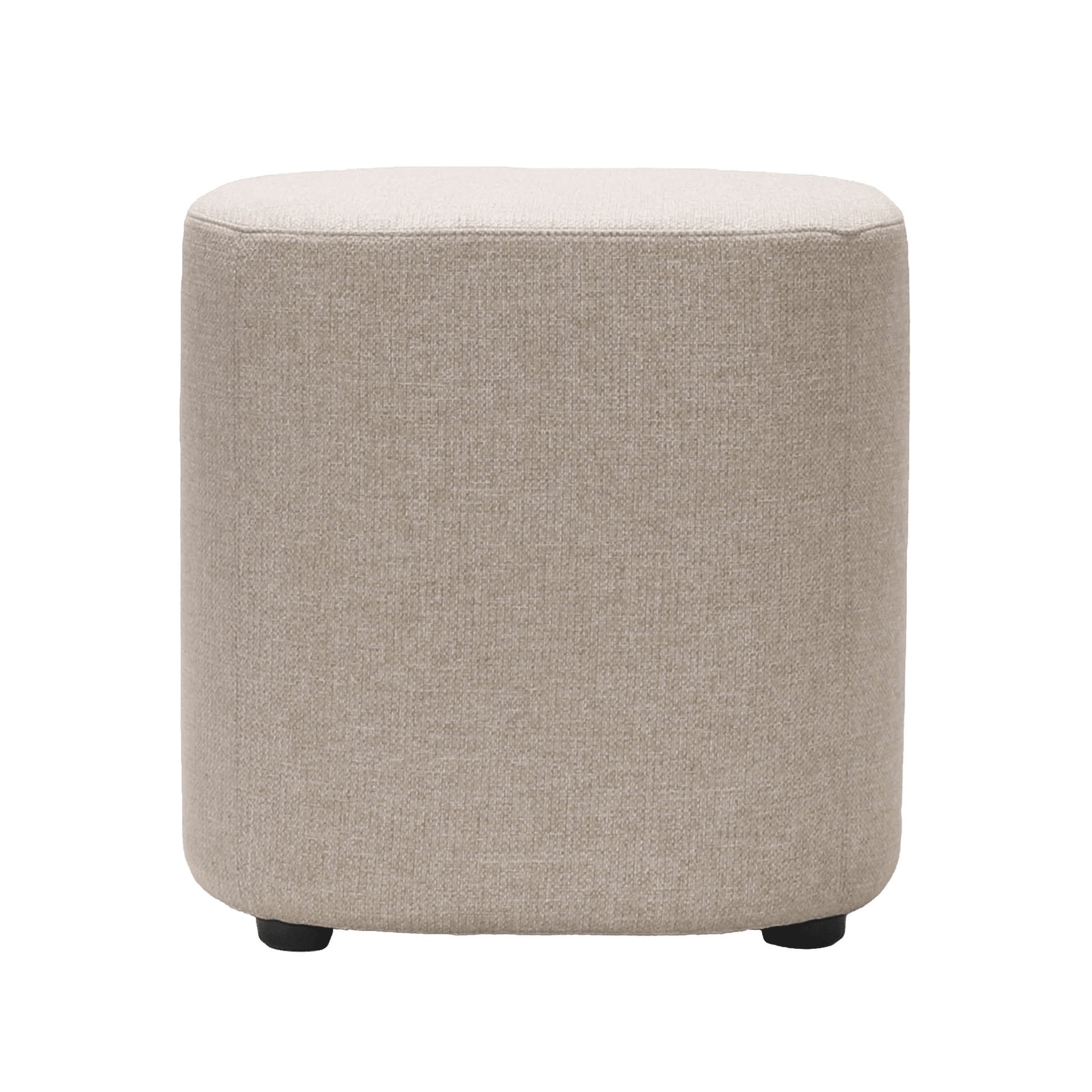 Kali Small Square Ottoman Brown Stone (102)
