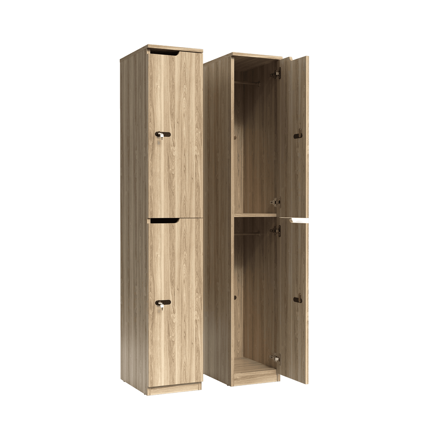 Knox 2 Door Melamine Locker New Oak Ravine