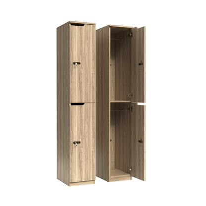 Knox 2 Door Melamine Locker New Oak Ravine