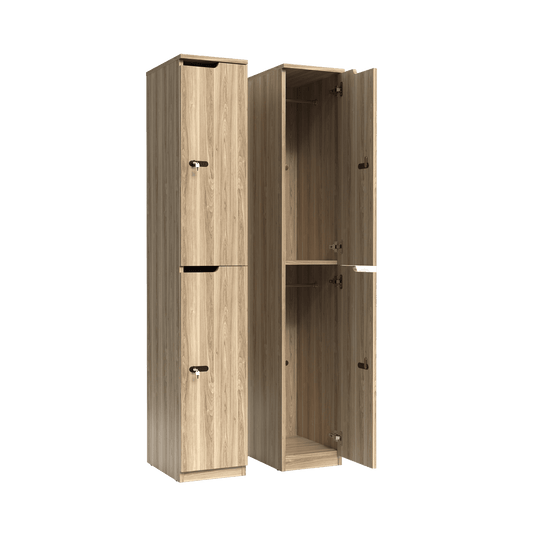 Knox 2 Door Melamine Locker New Oak Ravine