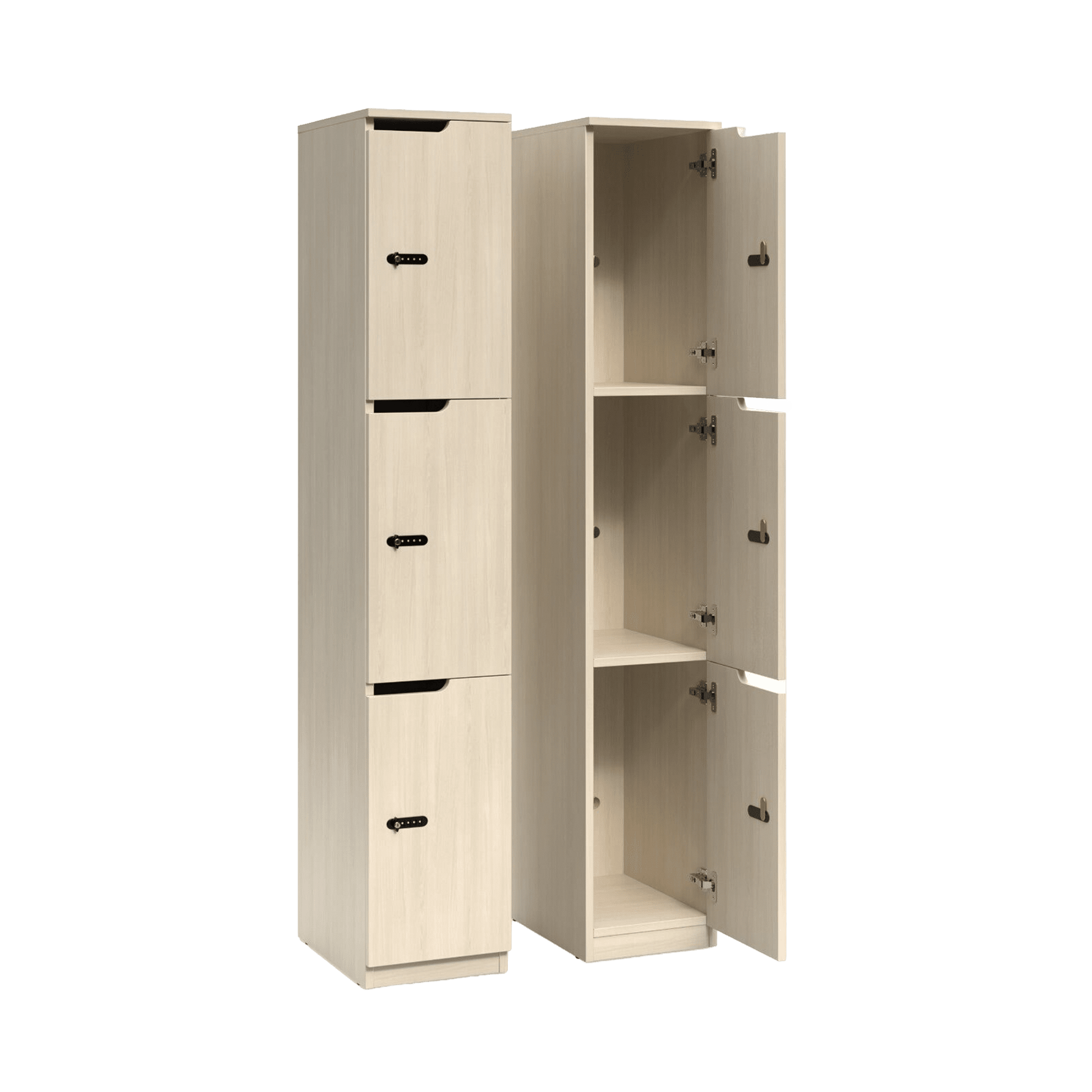 Knox 3 Door Melamine Locker New Oak Ravine