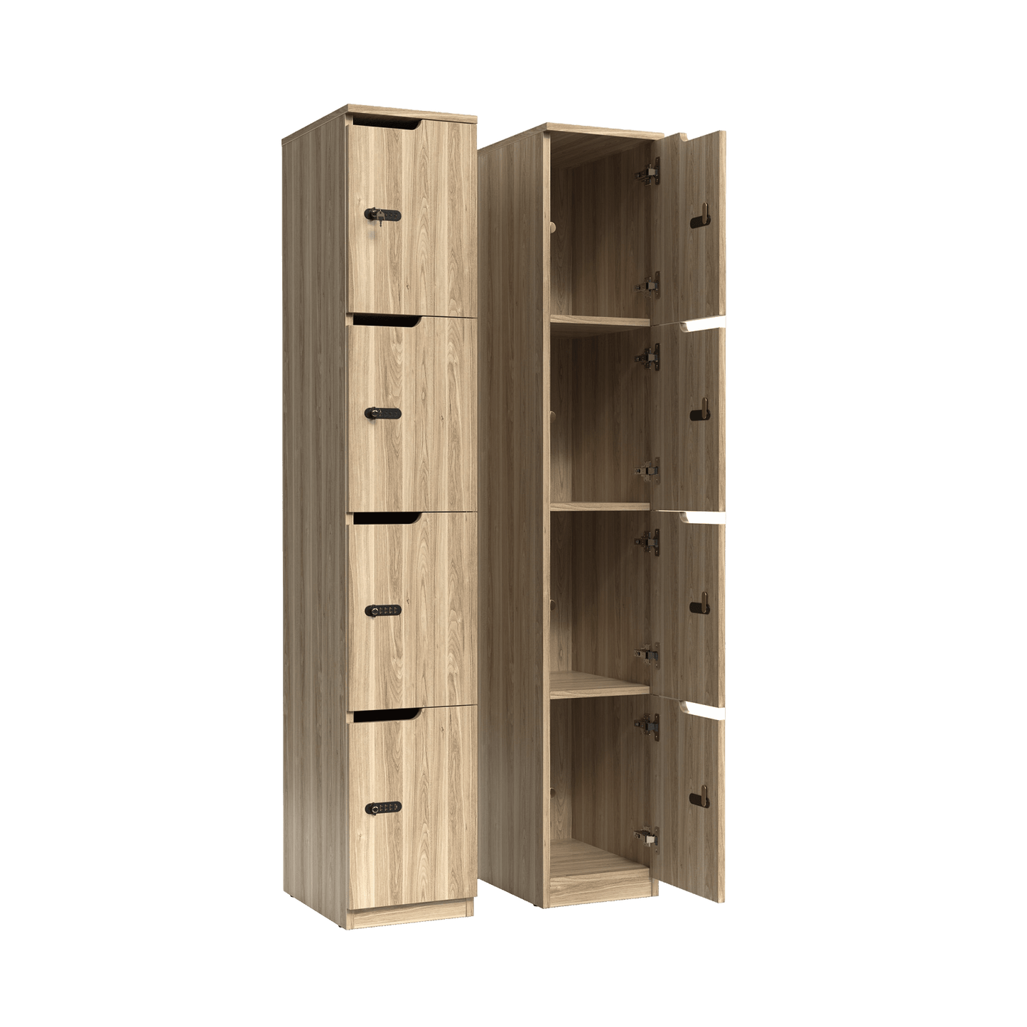 Knox 4 Door Melamine Locker New Oak Ravine