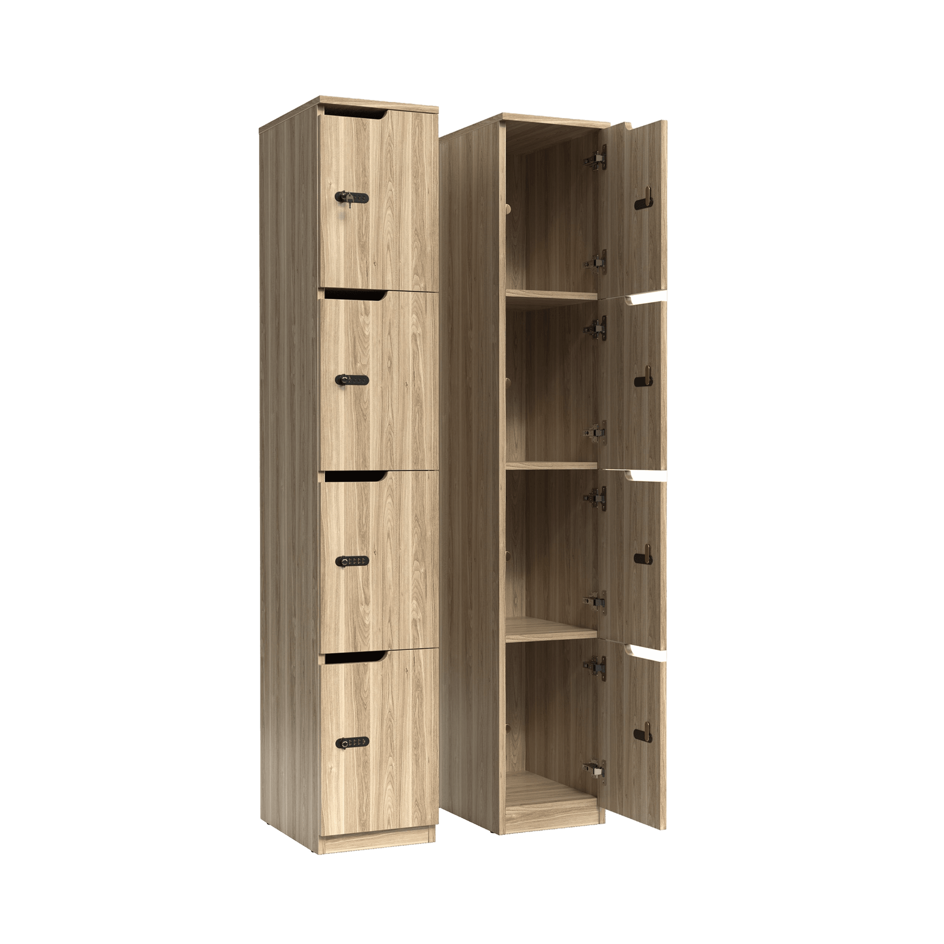 Knox 4 Door Melamine Locker New Oak Ravine