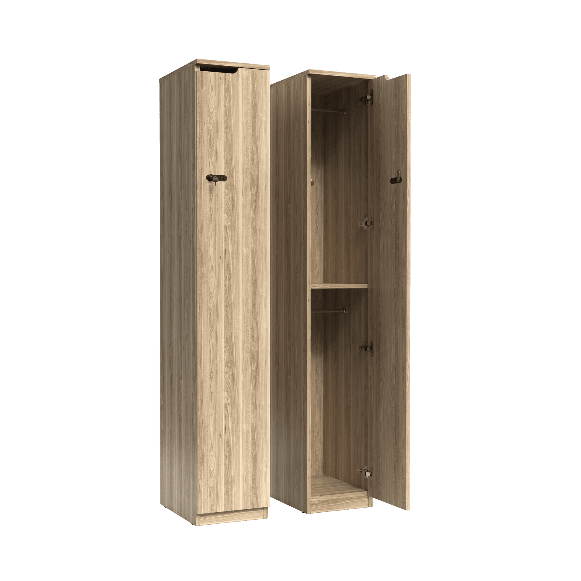 Knox Single Door Melamine Locker New Oak Ravine