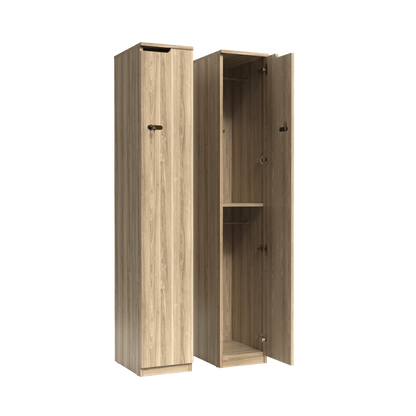 Knox Single Door Melamine Locker New Oak Ravine