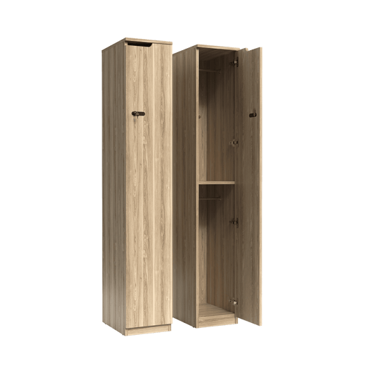 Knox Single Door Melamine Locker New Oak Ravine