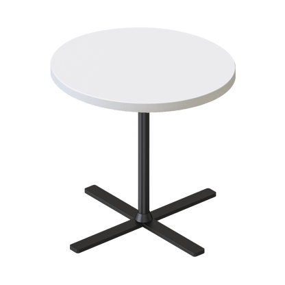 Kolo Round Side Table 500x457H Black Black Powdercoat