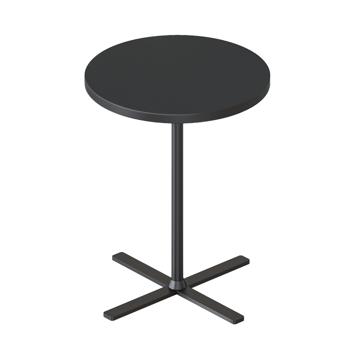 Kolo Round Side Table 500x457H Black Black Powdercoat