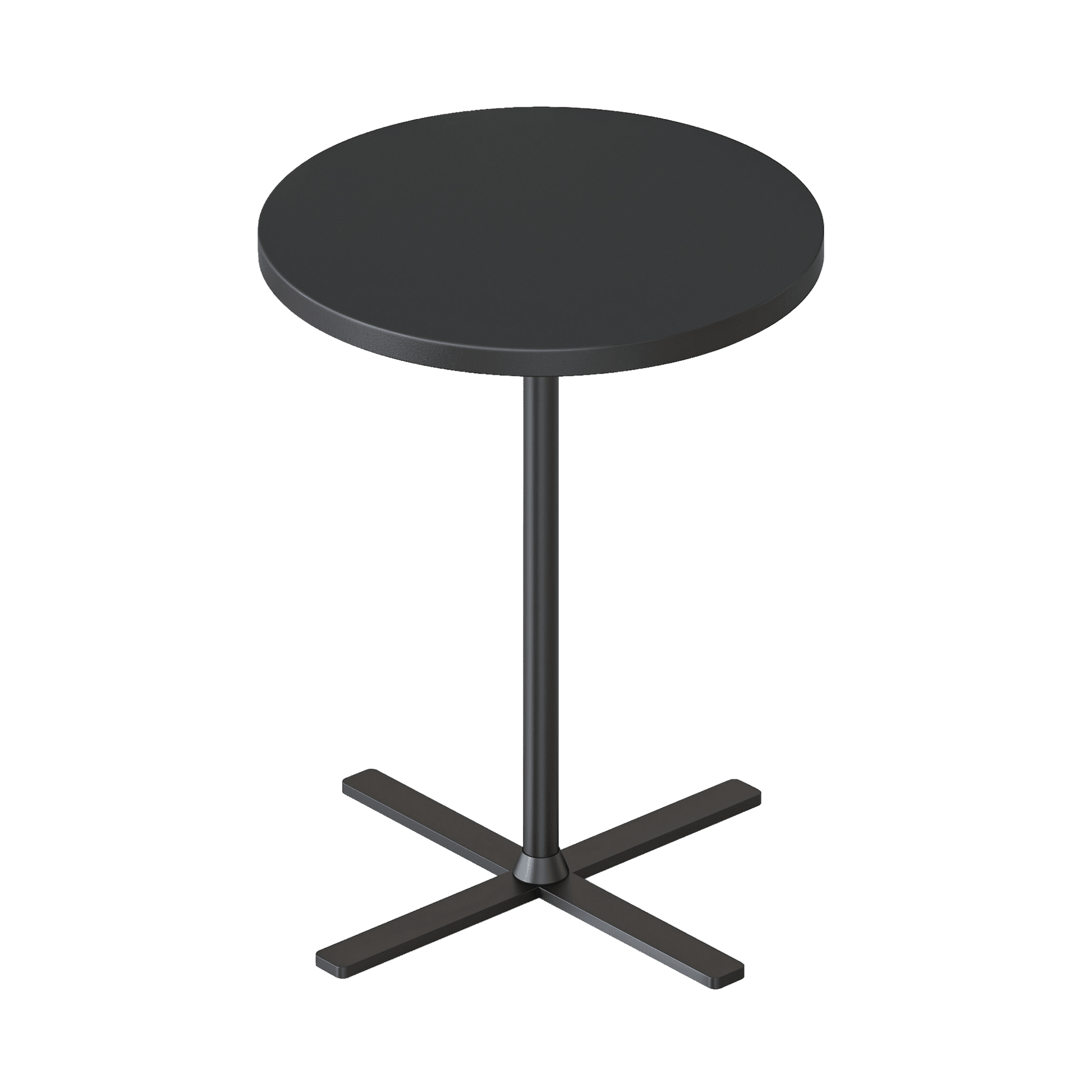 Kolo Round Side Table 500x457H Black Black Powdercoat
