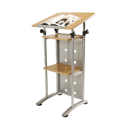 Lectern With Height And Tilt Adjustable Top
