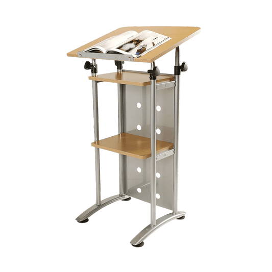 Lectern With Height And Tilt Adjustable Top