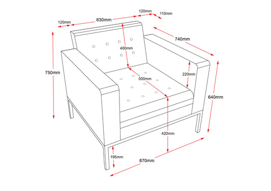 Venus Single Seater Sofa