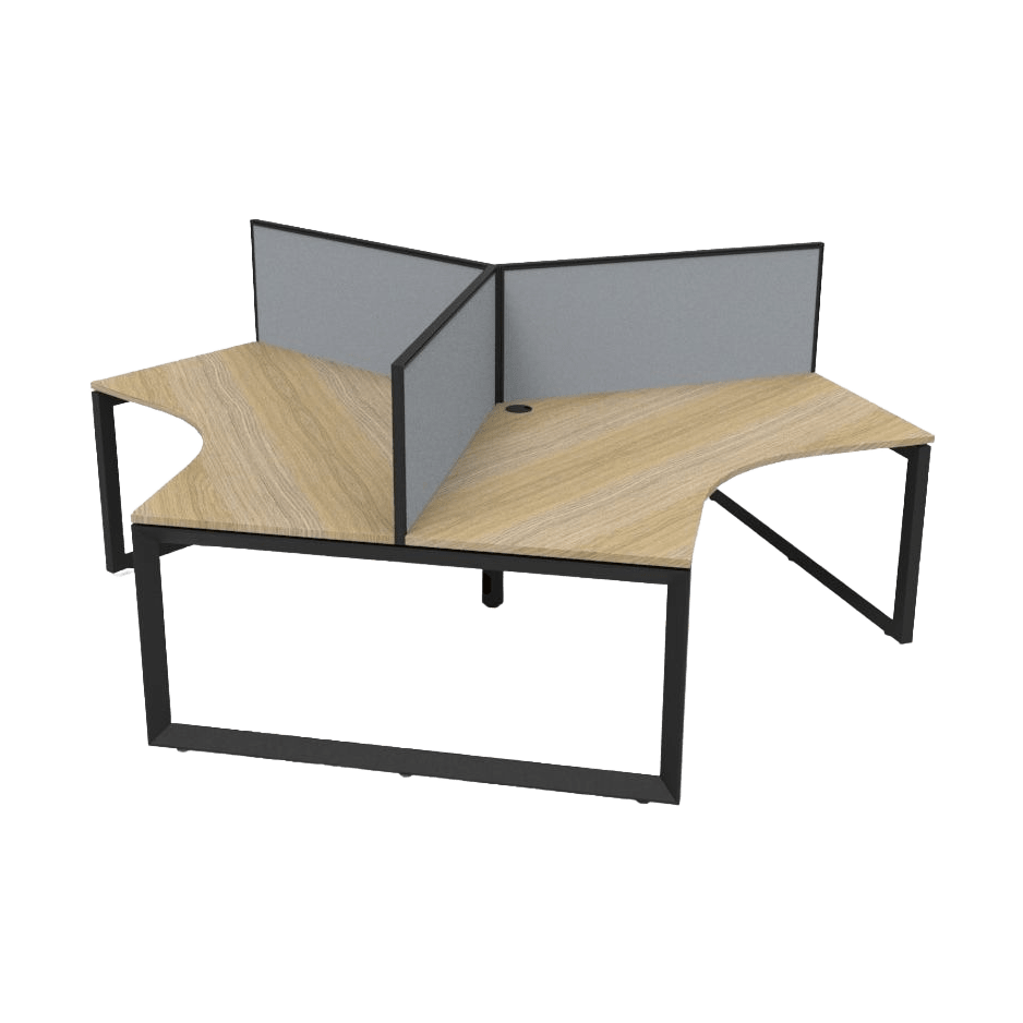 Loop Leg 120 Degree Workstations - 5