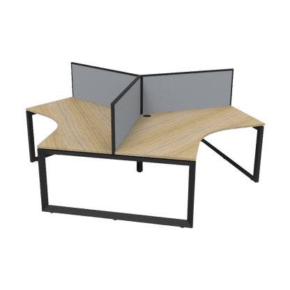 Loop Leg 120 Degree Workstations - 5