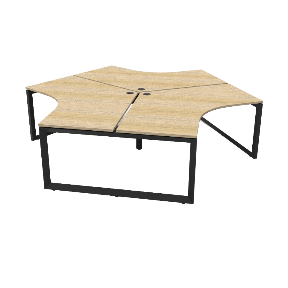 Loop Leg 120 Degree Workstations - 3