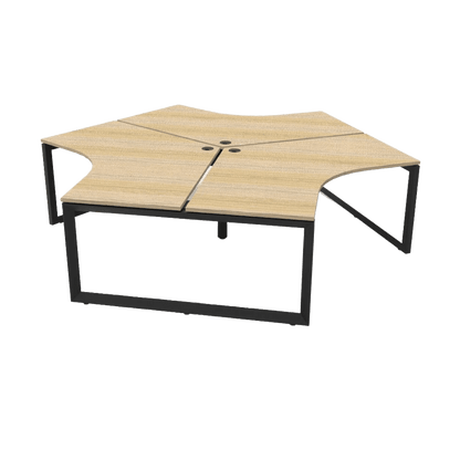 Loop Leg 120 Degree Workstations - 3
