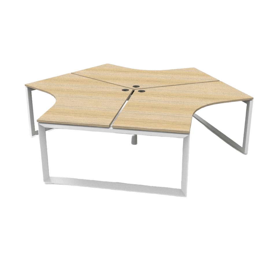 Loop Leg 120 Degree Workstations - 1