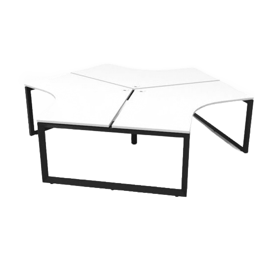 Loop Leg 120 Degree Workstations - 2