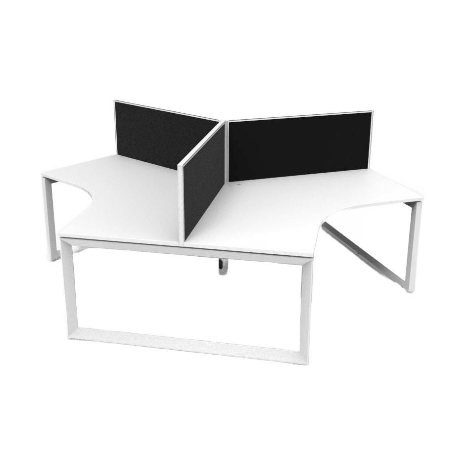 Loop Leg 120 Degree Workstations - 7