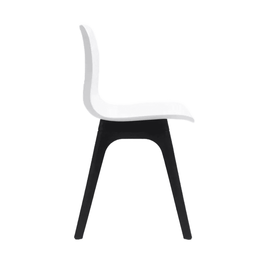Lucid Visitor Chair Black Black Leg Frame - Office Furniture Company