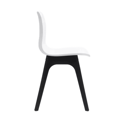 Lucid Visitor Chair Black Black Leg Frame - Office Furniture Company