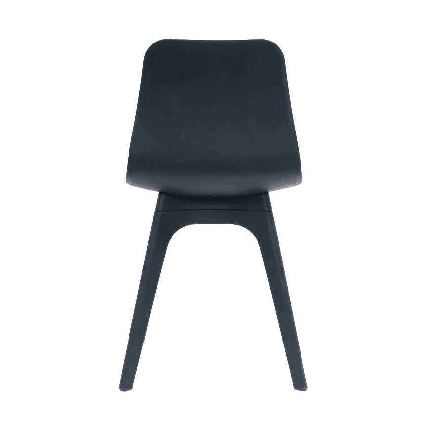 Lucid Visitor Chair Black Black Leg Frame - Office Furniture Company