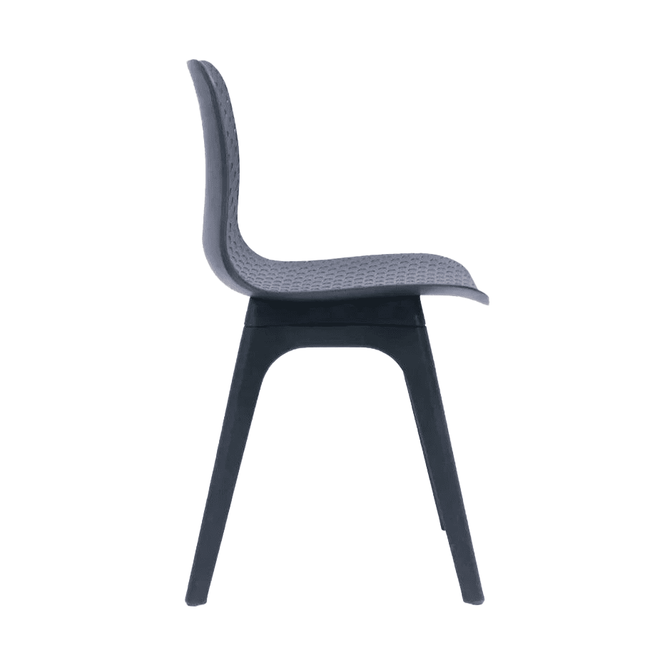 Lucid Visitor Chair Black Black Leg Frame - Office Furniture Company