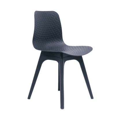 Lucid Visitor Chair Black Black Leg Frame - Office Furniture Company