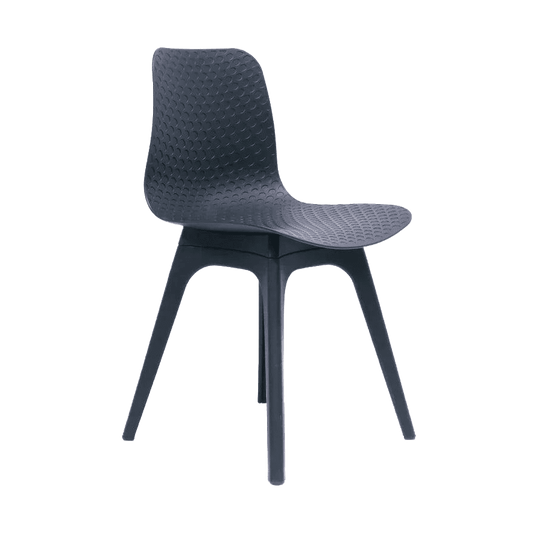 Lucid Visitor Chair Black Black Leg Frame - Office Furniture Company